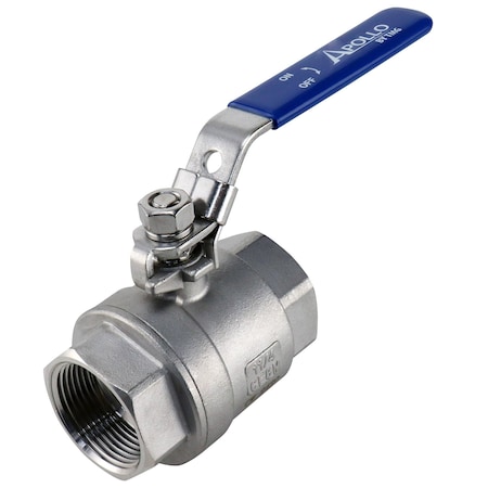 Apollo 1-1/4 in. Stainless Steel FNPT x FNPT Full-Port Ball Valve with Latch Lock Lever 96F10627